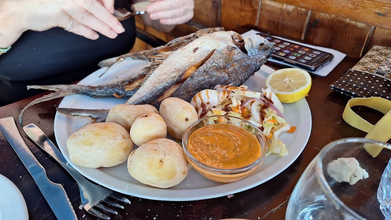 Pescado entero a la plancha